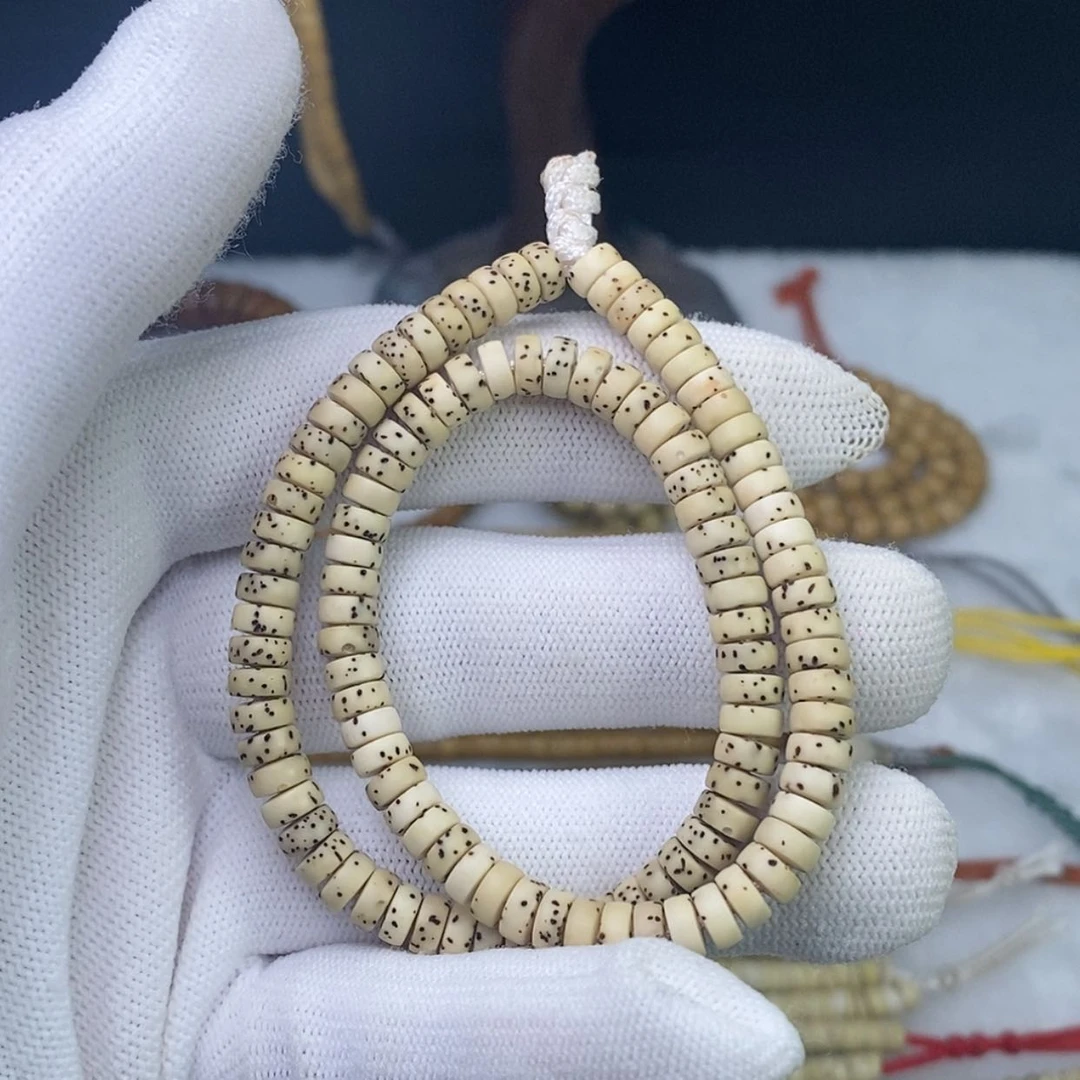 【闪购商品】星月菩提手串好**觉卡6骨瓷白大留白药片手持