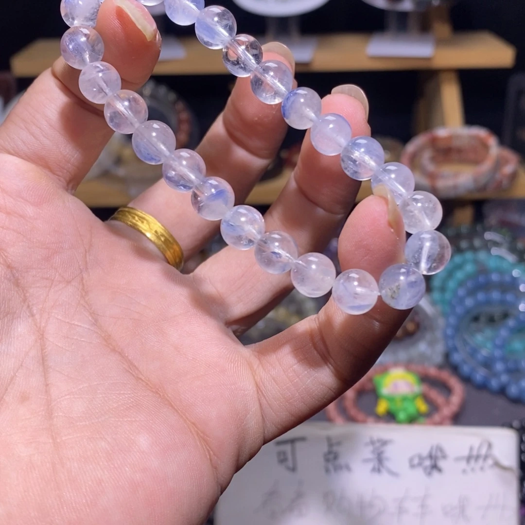 水晶未镶嵌手链玉化蓝晶石 8