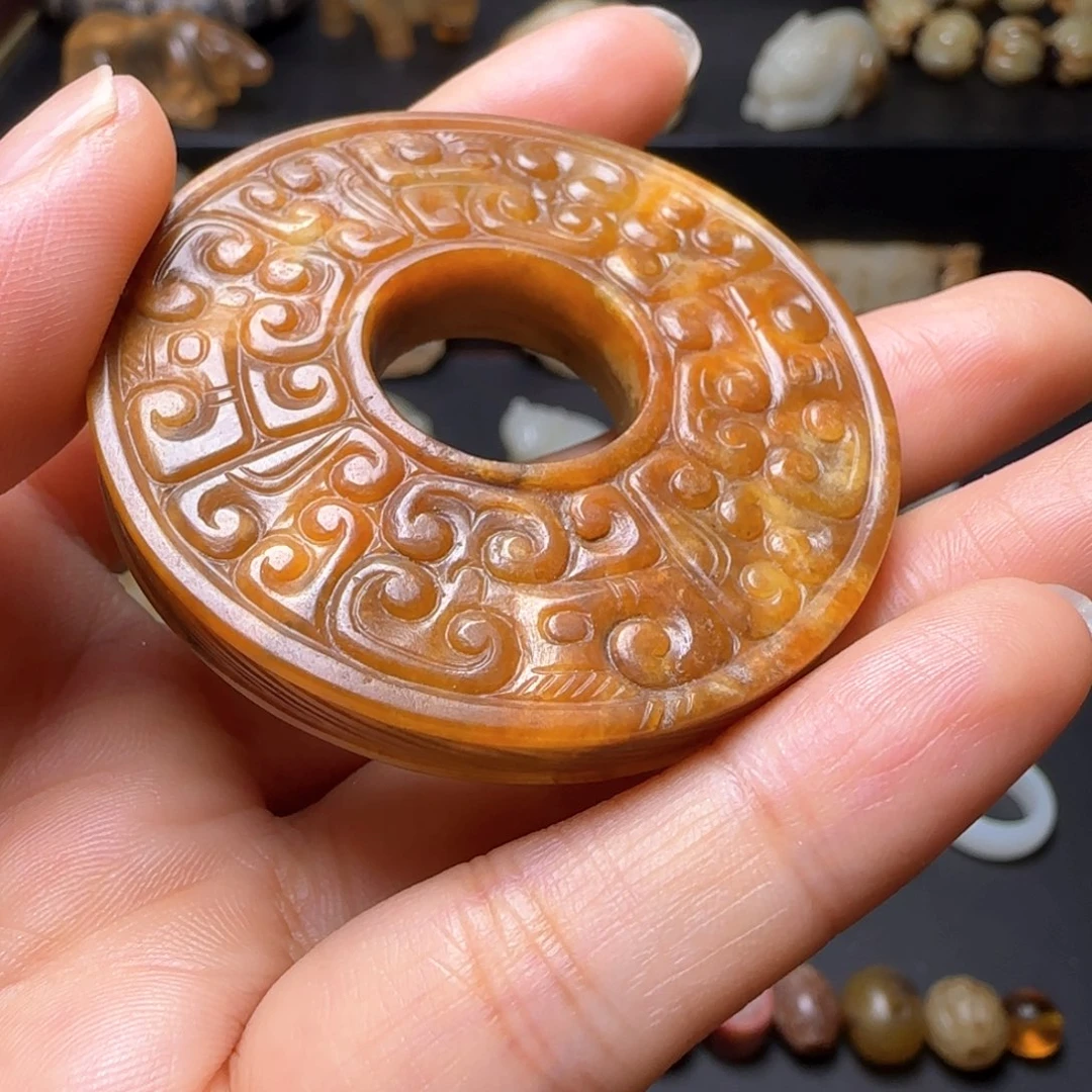 和田玉吊坠(不含链)未镶嵌6****9