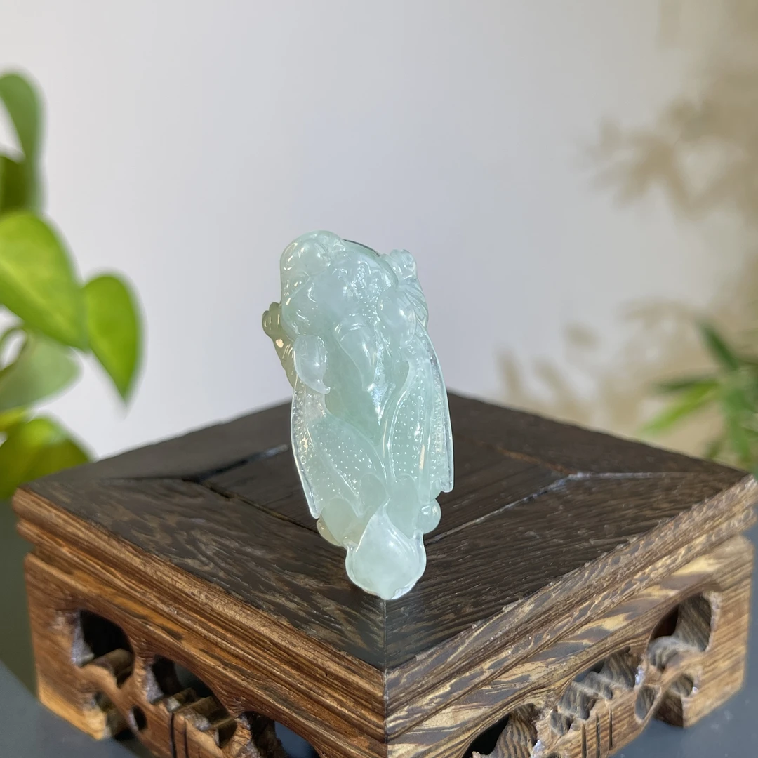 JXW15-122 天然缅甸A货翡翠  飞天貔貅