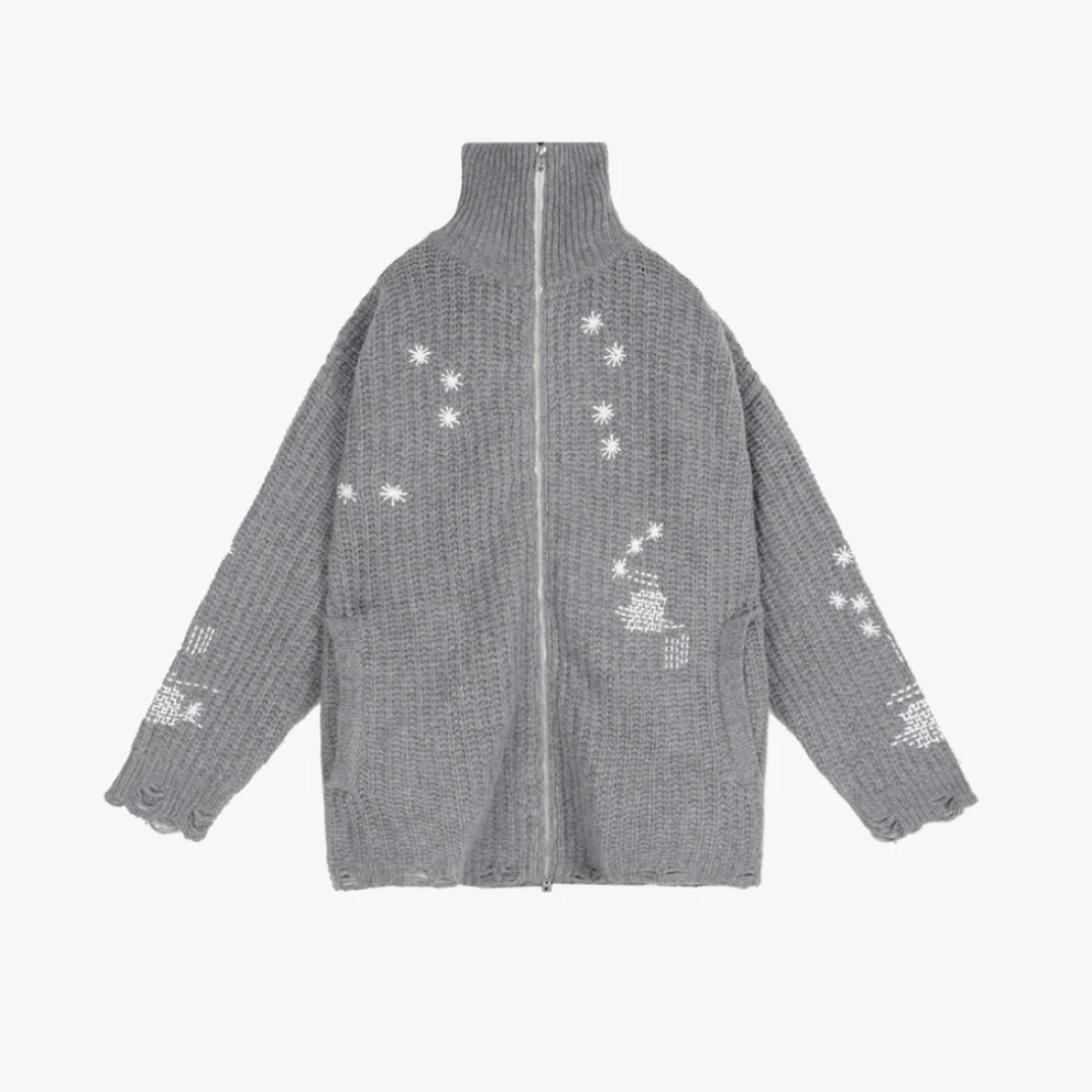 FEEL FREE-雪花灰羊毛外套 2025新款NEW