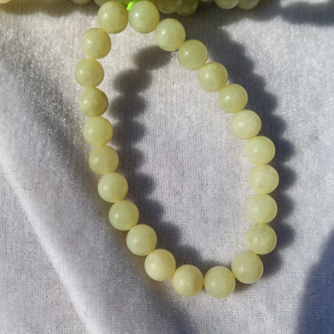 和田玉黄口手串约卡8