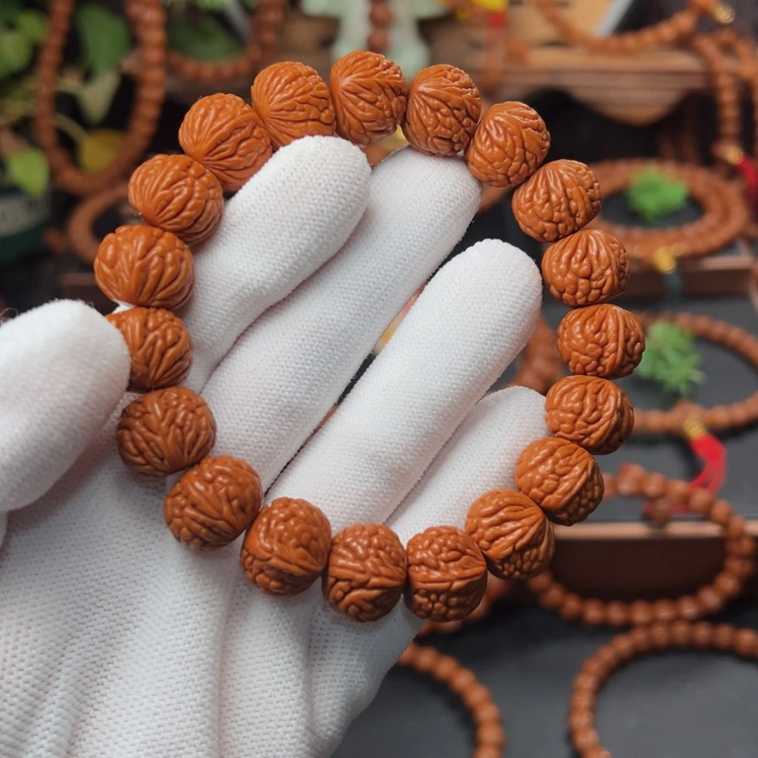 吊坠桃核1.6红皮荔枝手串