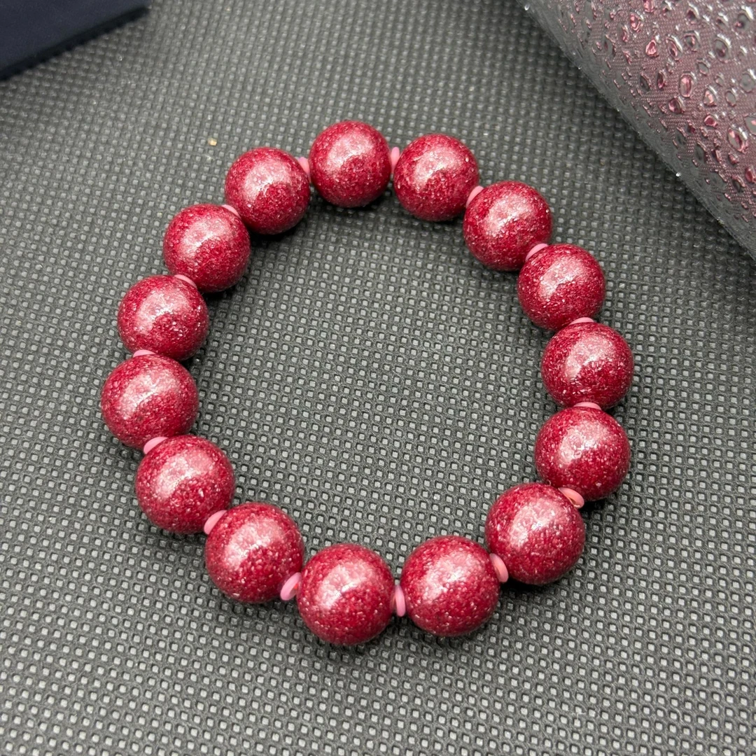 天然辰砂茶田朱砂【非遗】工艺三号井小晶砂满天星原矿晶体砂手串