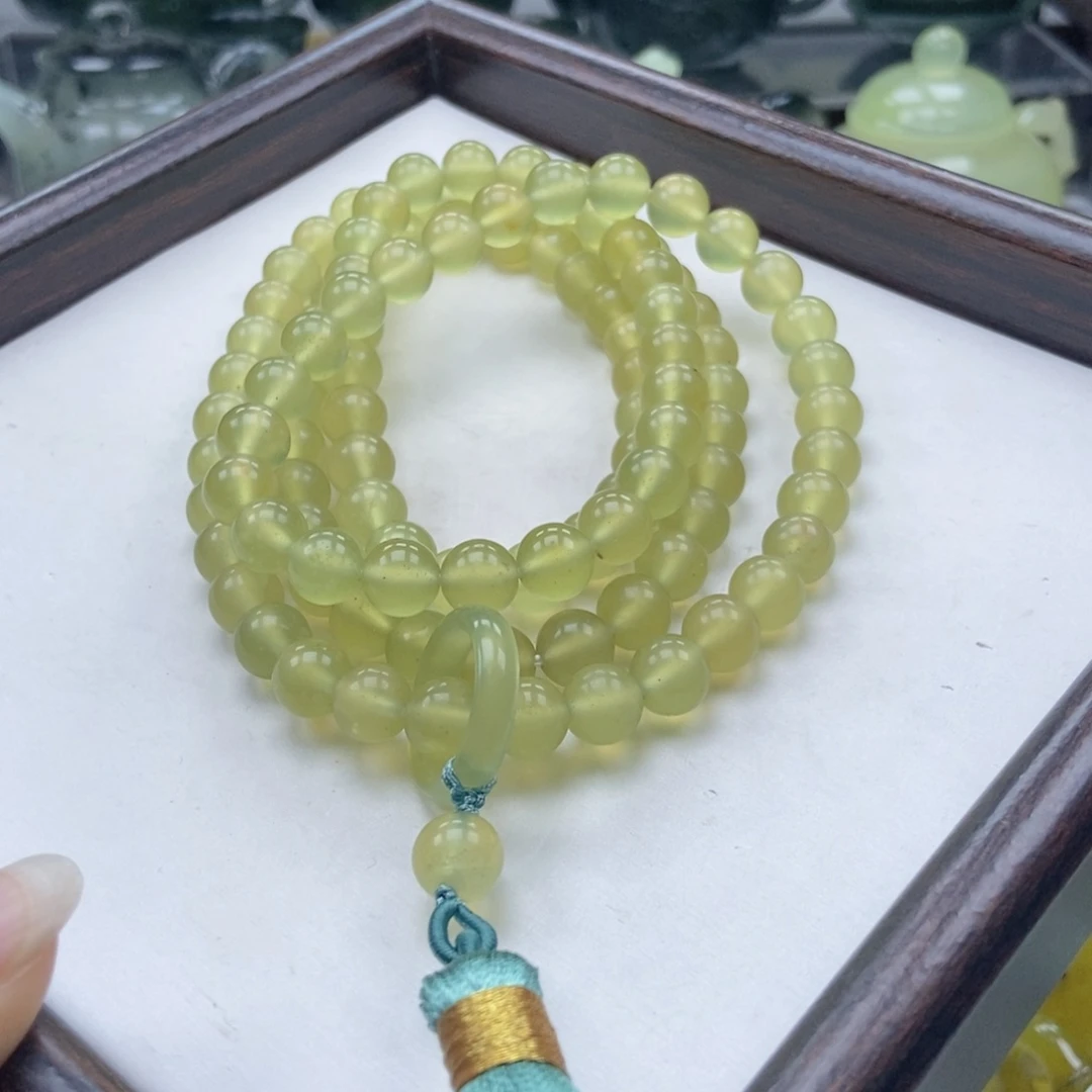 蛇纹石玉未镶嵌手链