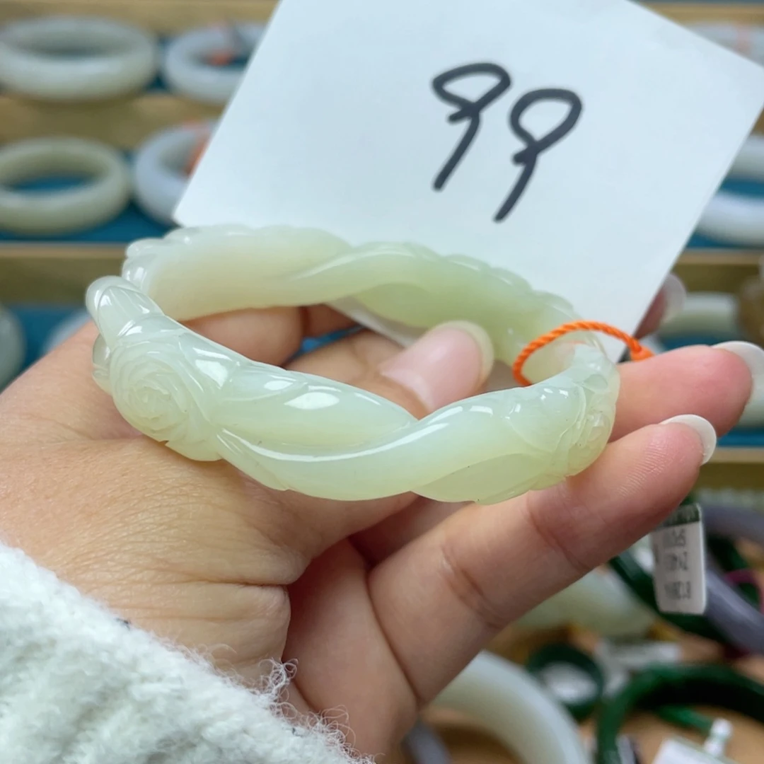 未镶嵌手镯和田玉圈口55
