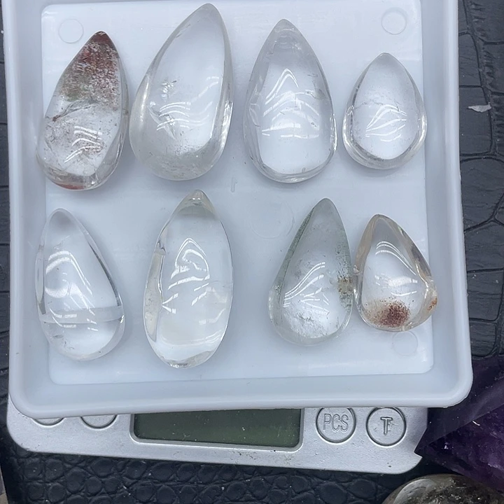未镶嵌珠宝半成品水晶37水滴