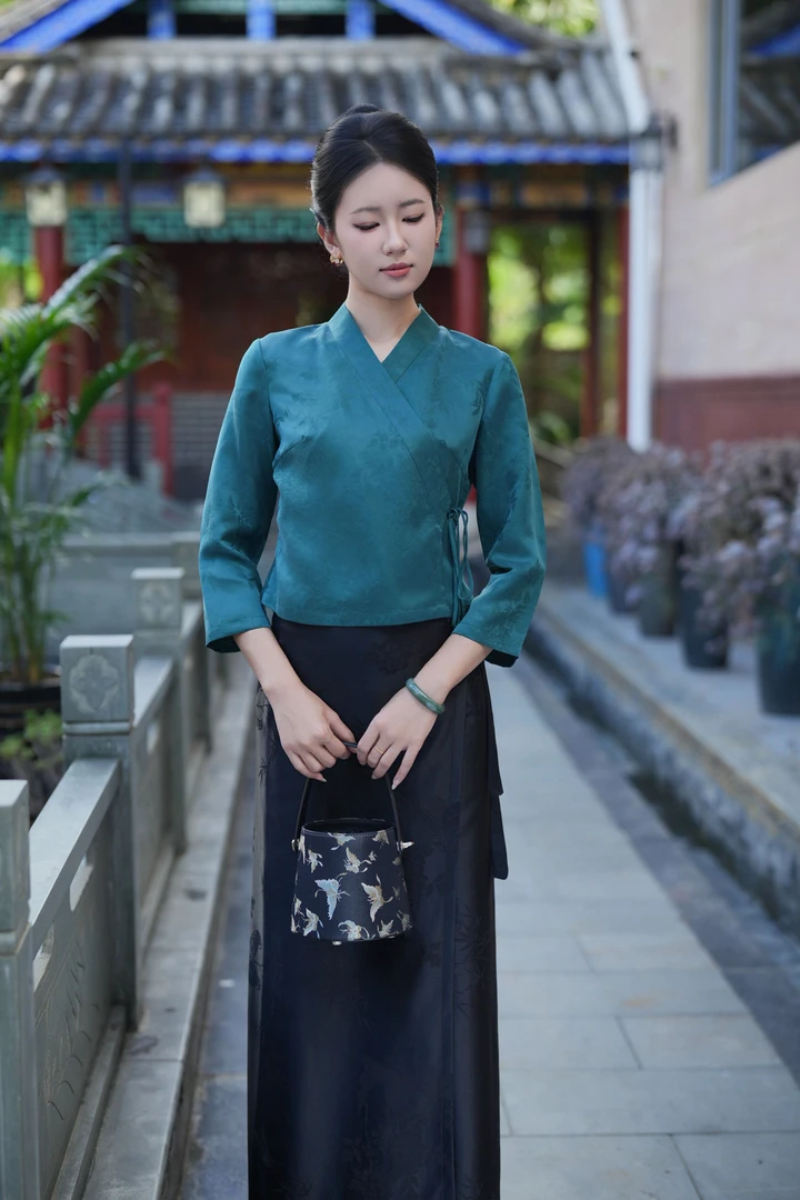 玉家人【勐沙】满分真丝傣族服装改良傣装上衣中国风民族风
