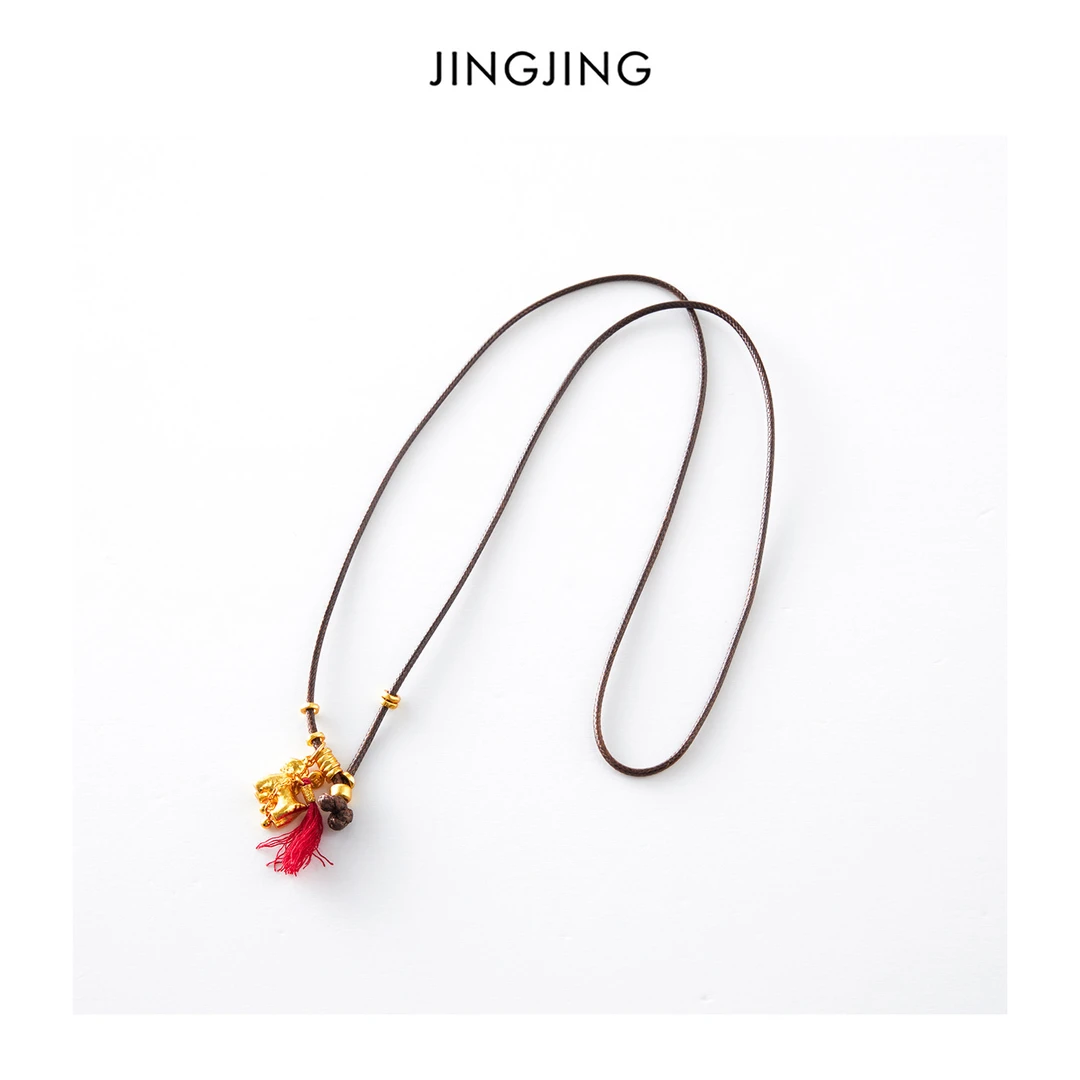 合金吊坠 JINGJING2025新款“丹马缠金”新中式国风生肖马