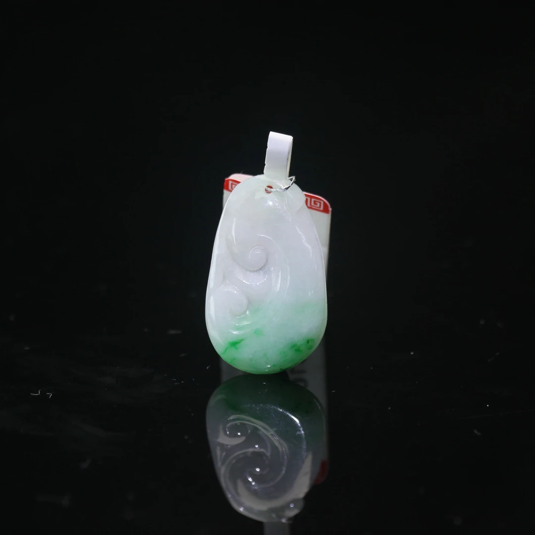 4天然缅甸翡翠A货冰阳如意/600907/北京银座禾拍卖