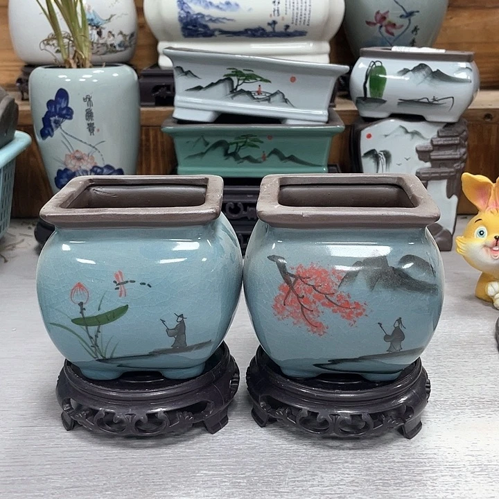 工厂直销花盆精品盆景绿植花盆