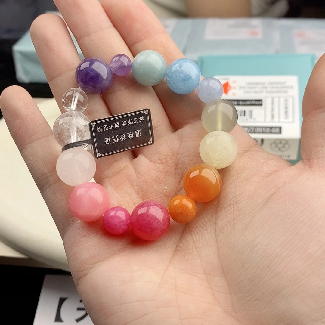 银S925镀金镶嵌手链水晶