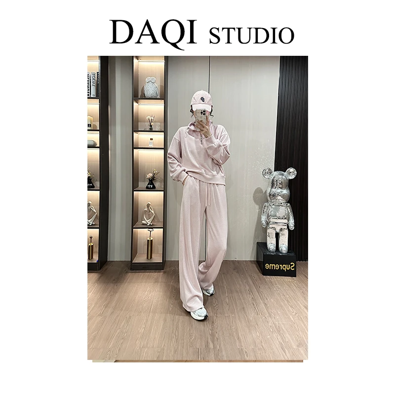 【半拉链抽绳】雅丹春季新款运动休闲百搭套装G189-8331