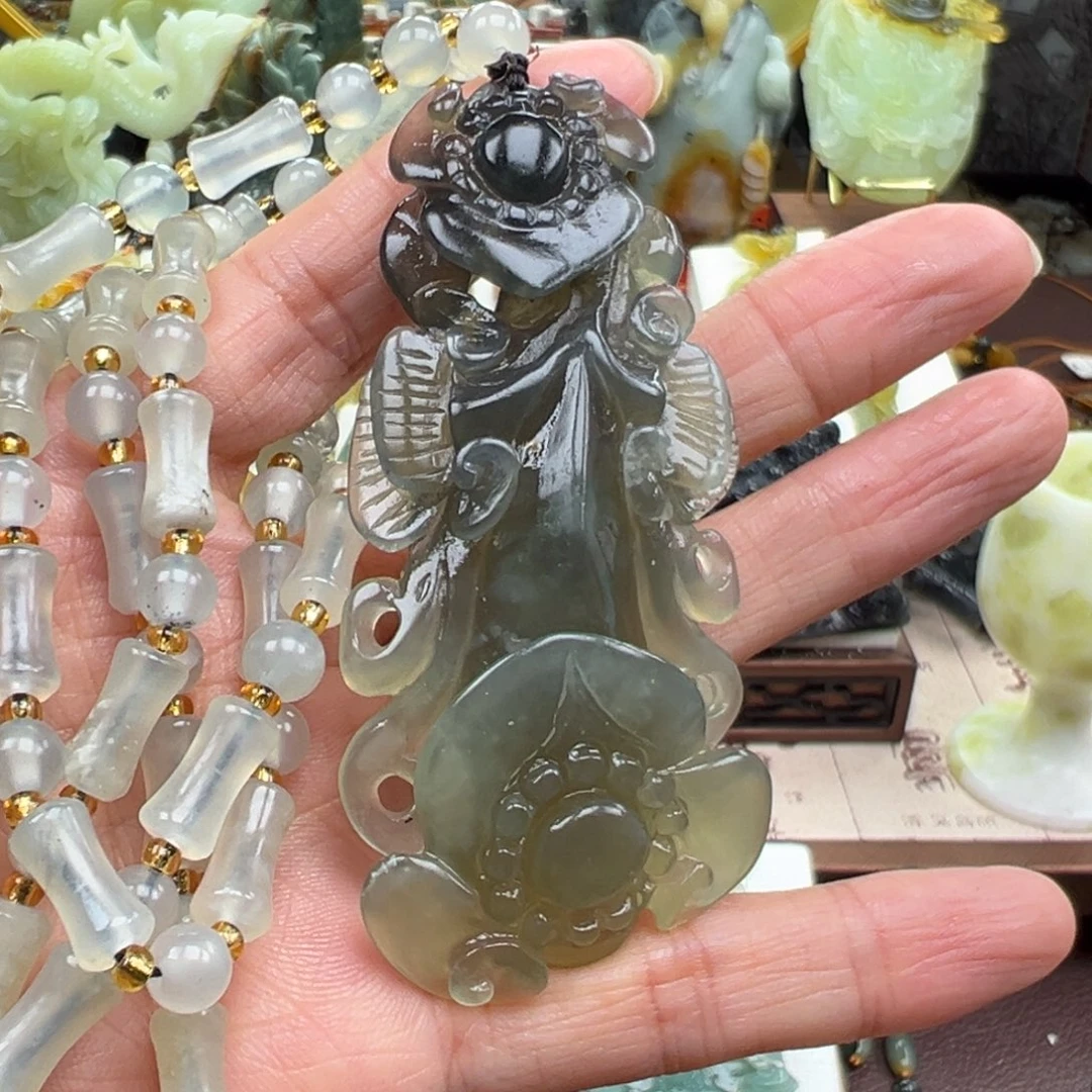 岫玉未镶嵌挂件挂件