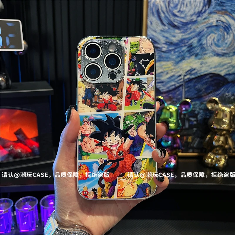 电镀鎏金玻璃壳适用苹果iPhone16/华为荣耀/OPPO/VIVO/小米手机壳