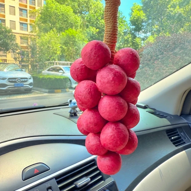 创意红石榴味葡萄串整串手工皂真水果造型成品香薰车内挂件伴手礼