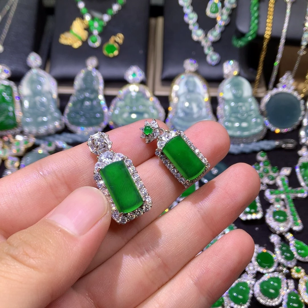 翡翠银S925镶嵌颈饰金***宝7666886556778