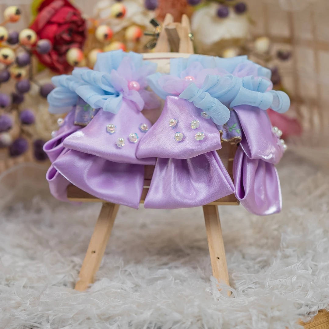 饰阿梁3391 紫色爱丽丝蝴蝶结后压抓夹头饰小女孩发饰可爱