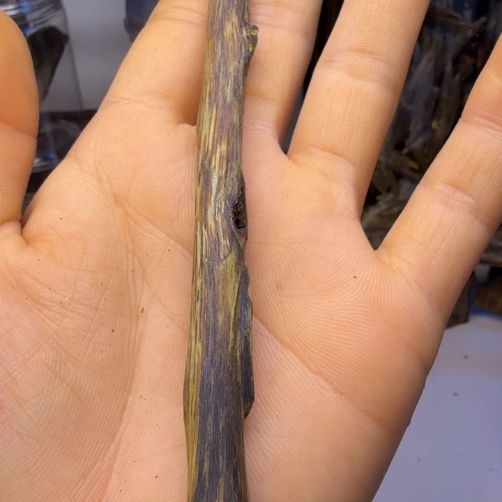 老***瓜奇楠，天然虫漏料6克，