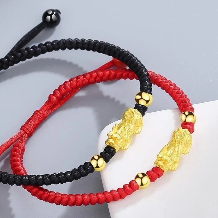 【新人福利】新品手饰本命年情侣礼物转运貔貅编织手链