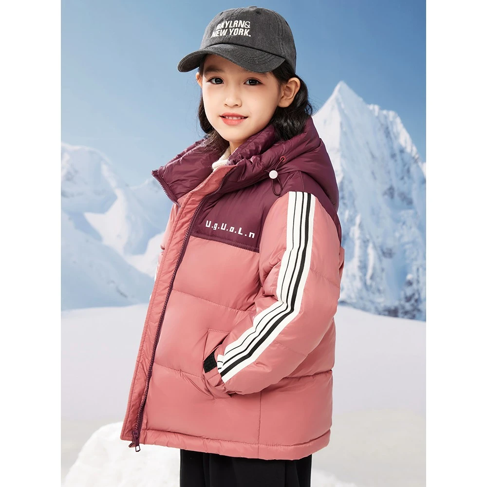 热卖清仓女童羽绒服男女同款儿童面包服加厚保暖洋气学生防风外套