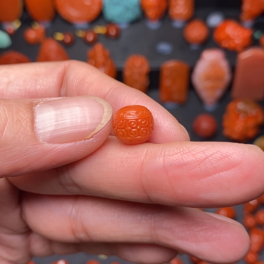 南红玛瑙精工老型1.0未镶嵌回*啊