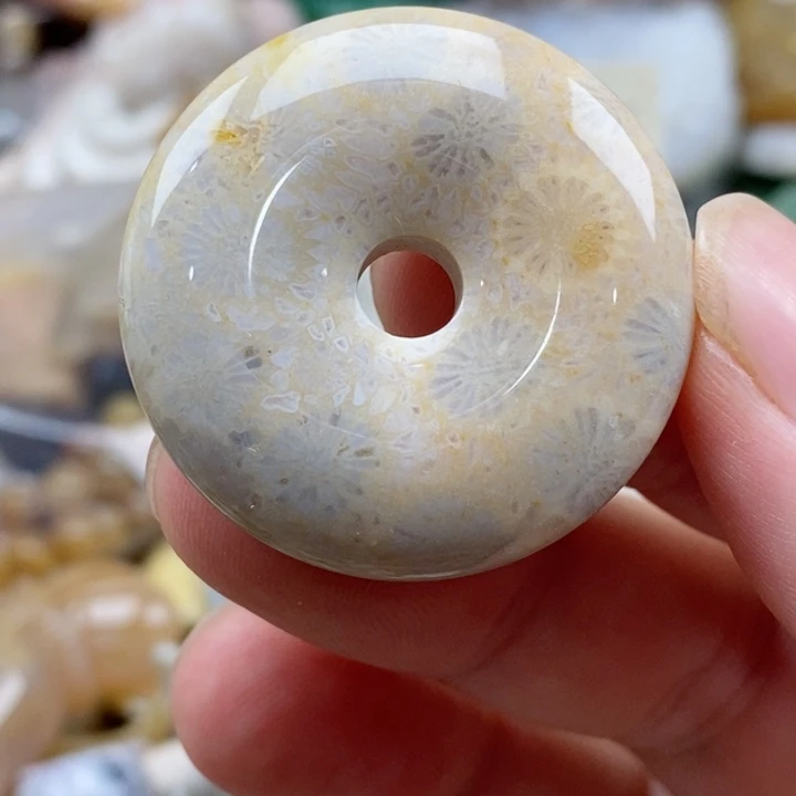 硅化珊瑚（珊瑚玉）未镶嵌颈饰