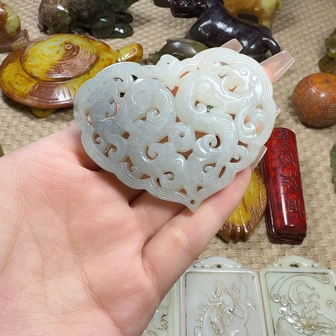 白玉菩提吊坠挂件