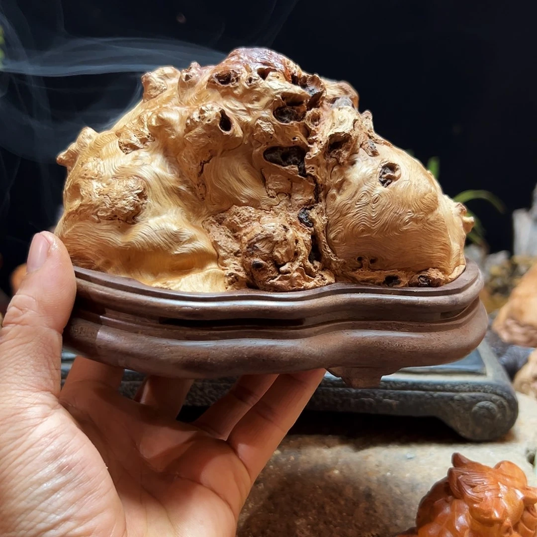 豆***度荔枝木熏香成品香炉