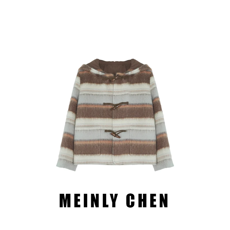 【MEINLY  CHEN】【秋冬果实】高端设计师时尚百搭短外套824287-2