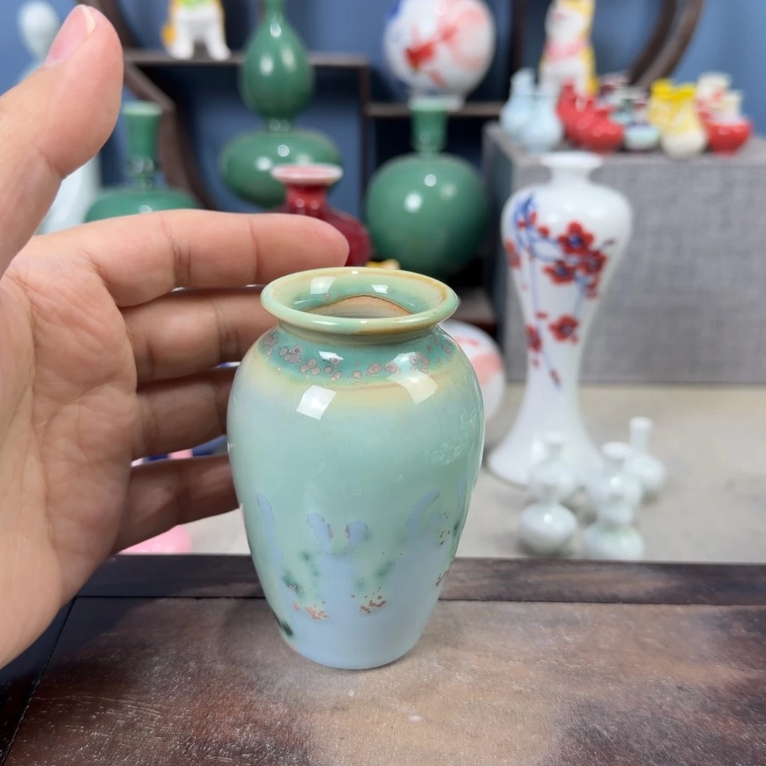 陶瓷手工小花器摆件