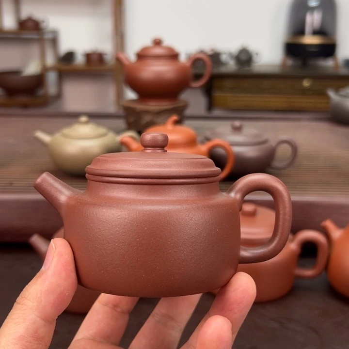 茶壶紫砂封釉底槽青 150 毫升