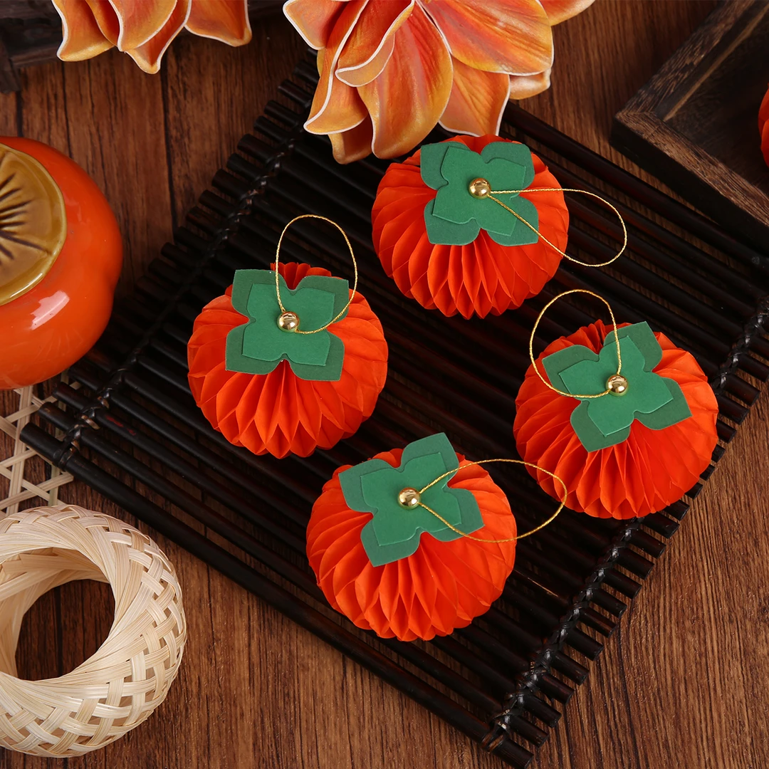 年宵节新款柿柿如意折纸小挂件新年春节喜庆礼物装饰品创意挂饰