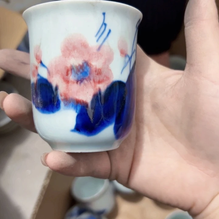 景德镇陶瓷高温瓷手绘画片随机廉*