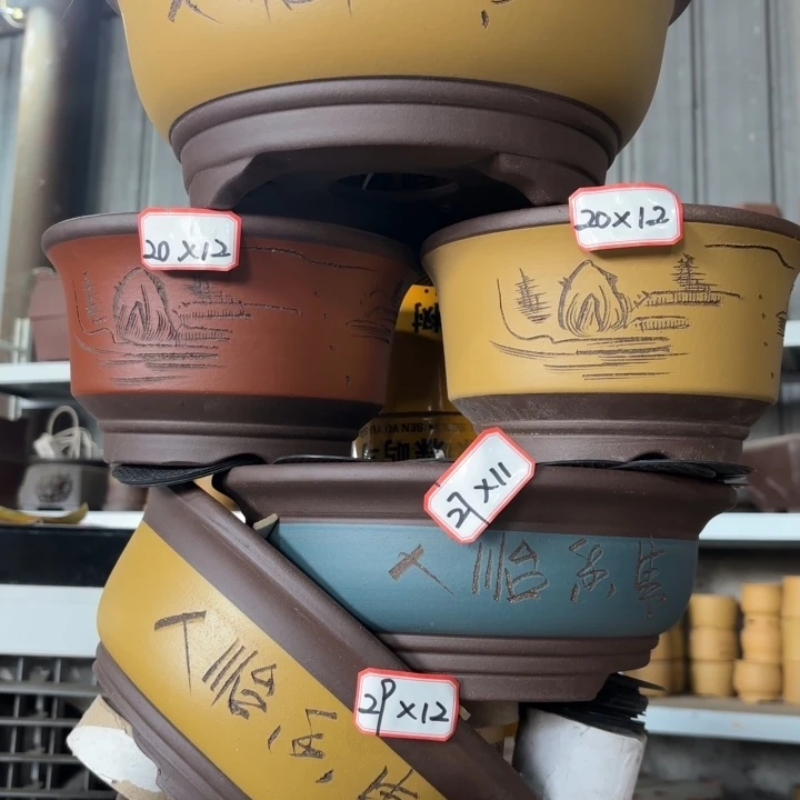 花盆紫砂100-6。