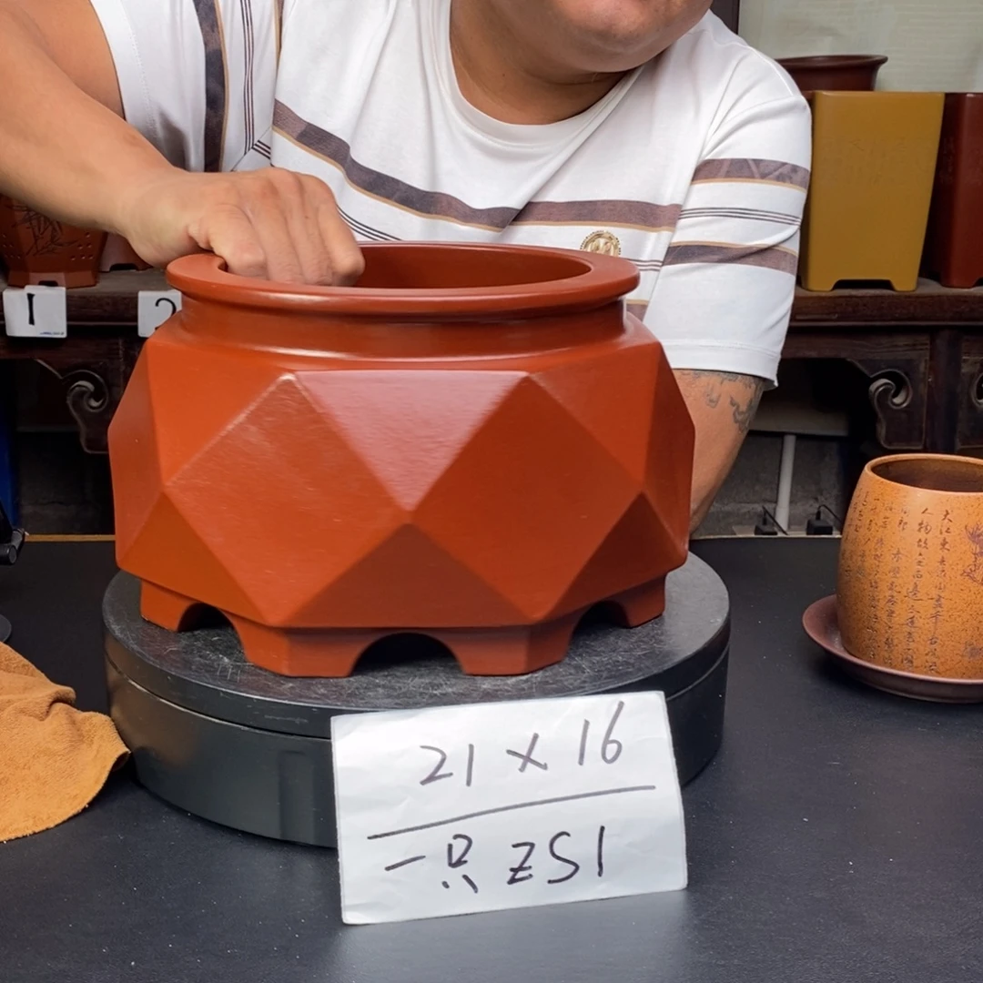 紫砂花盆货号一只ZS1