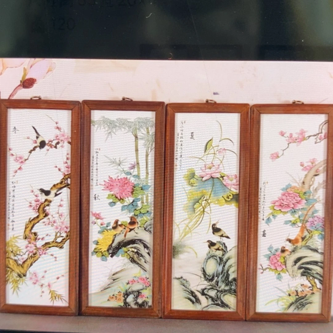 瓷片53*21*4景德镇瓷板画柴窑烧制