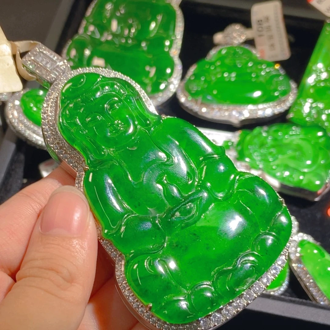 翡翠未镶嵌吊坠(不含链)