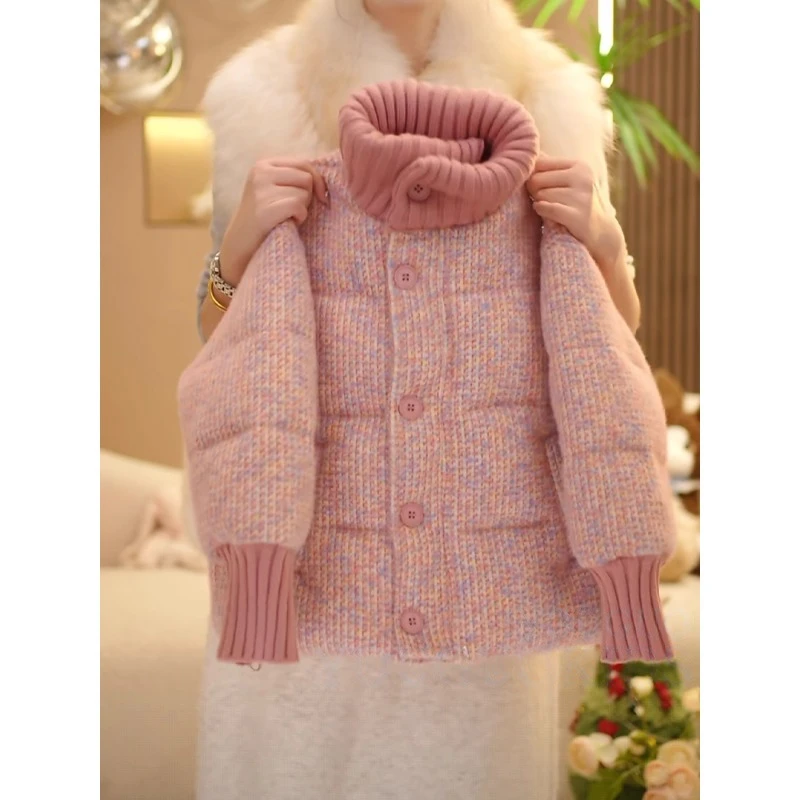 女童棉服冬装2025新款洋气儿童装加厚羽绒棉衣冬季小香风棉袄外套