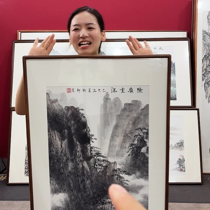 国画带框绘画作品60/90