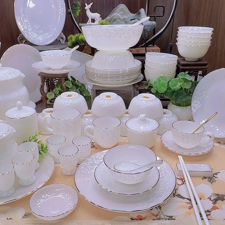 瓷暗香浮动餐具套装