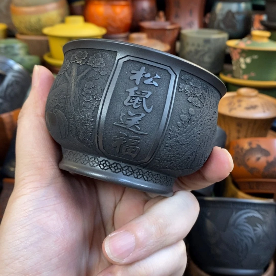 紫砂公道杯宜兴全手工紫砂杯