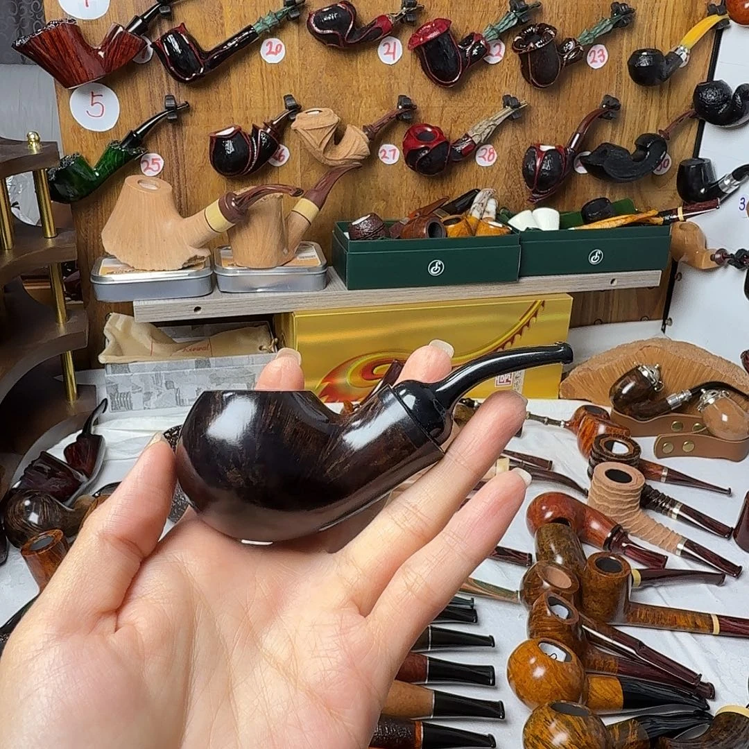 山***人石楠木烟斗河豚空腔