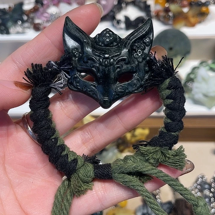 蛇纹石玉合金颈饰