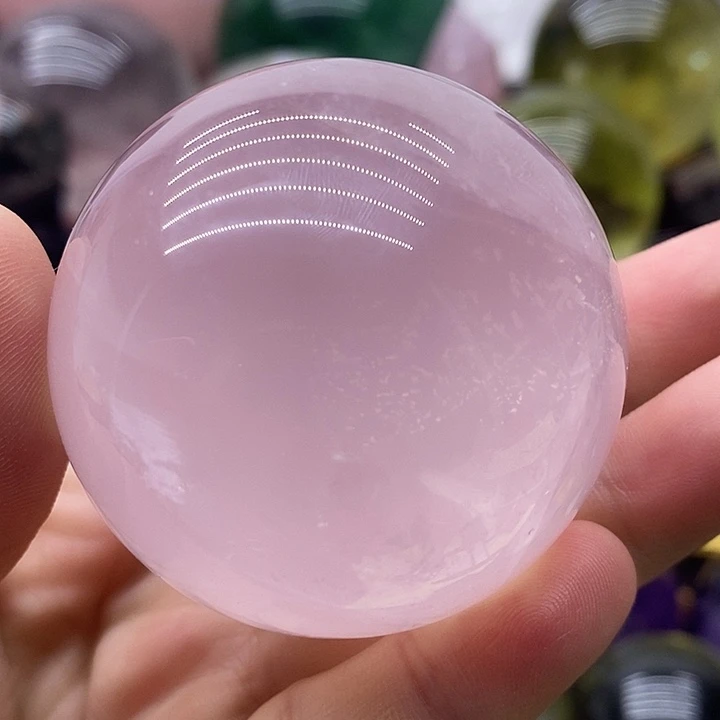 水晶珠宝半成品未镶嵌813粉水晶