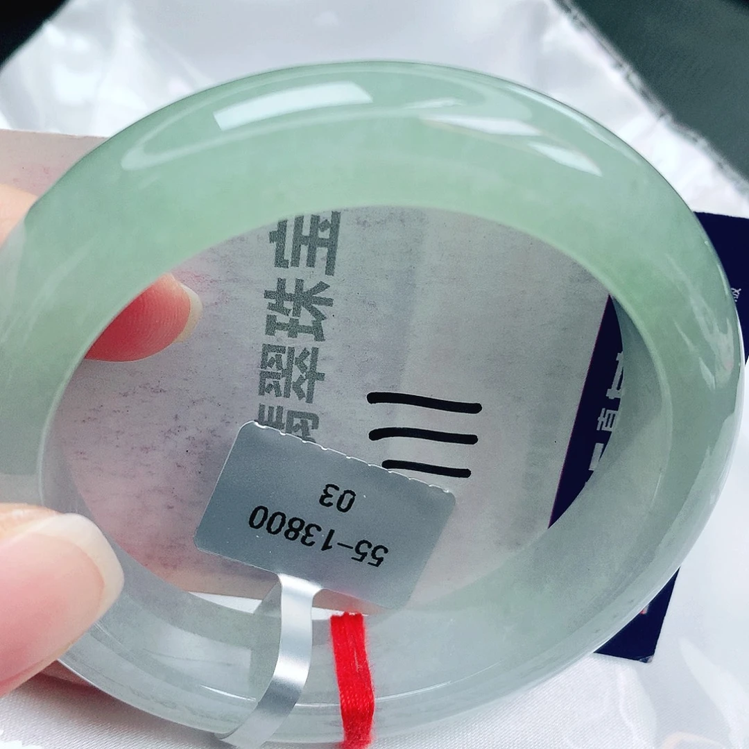 翡翠未镶嵌手镯缅甸天然A货翡翠手镯