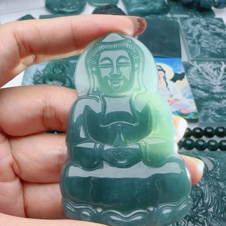 翡翠未镶嵌颈饰多样性发货天然A货翡翠