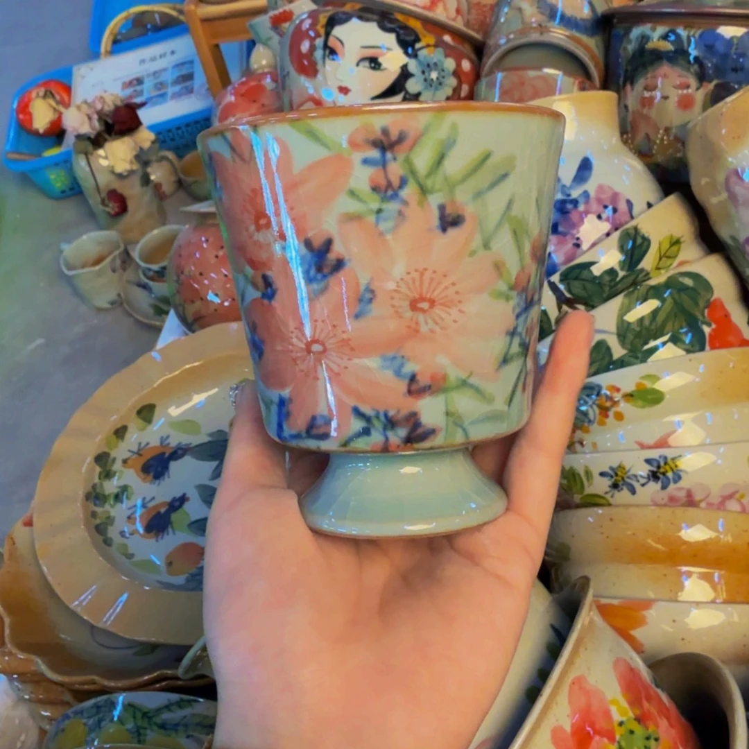 瓷片景德镇陶瓷手工手绘