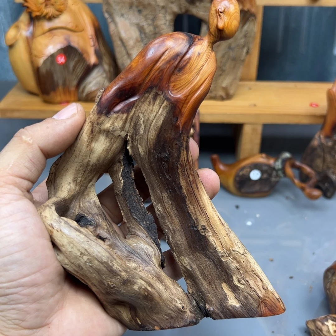 月***泉木崖柏木摆件手把件