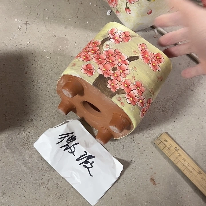 景德镇手绘花盆性价比超高的直播间